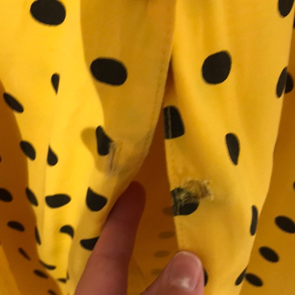 (2 for $40) Vintage yellow polka dot dress - Picture 7 of 15